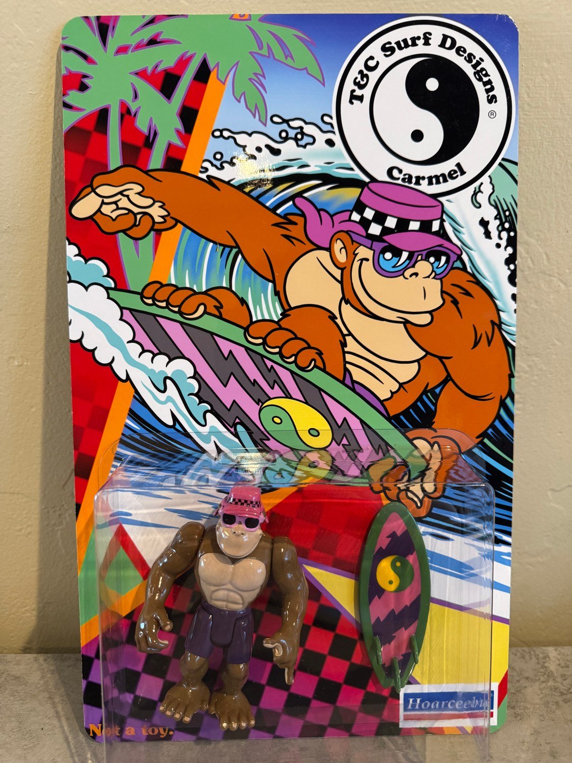 T and C Surf Designs Thrilla Gorilla art figure with colorful packaging